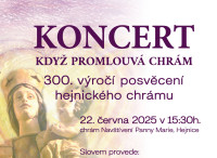 HEJNICE 22.6.V 15 30 S DOC. MILANEM SVOBODOU KDYŽ PROMLOUVÁ CHRÁM